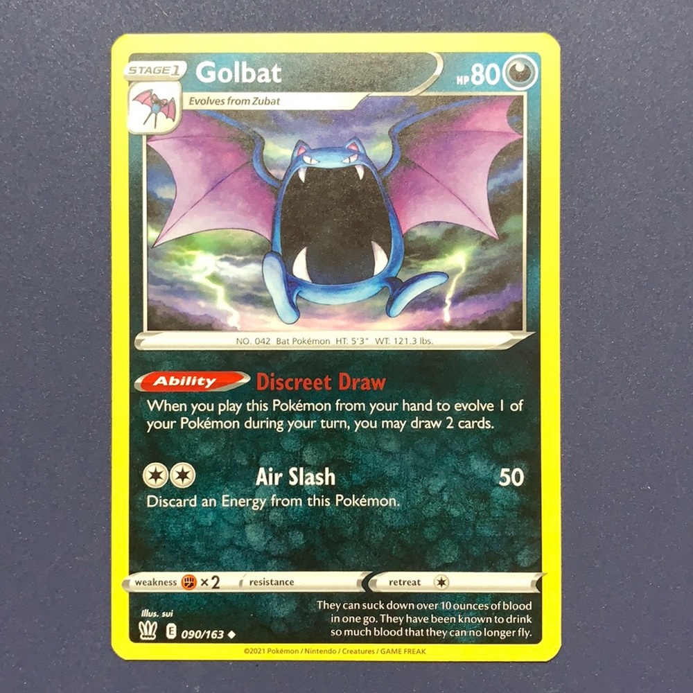 Golbat Pokémon card 90/163